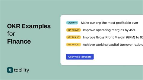 Finance & Accounting OKR examples .